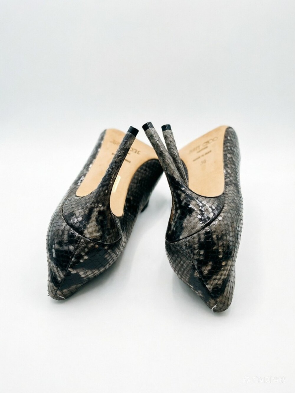 Jimmy Choo  python pointed toe pumps - Picture 8 of 10